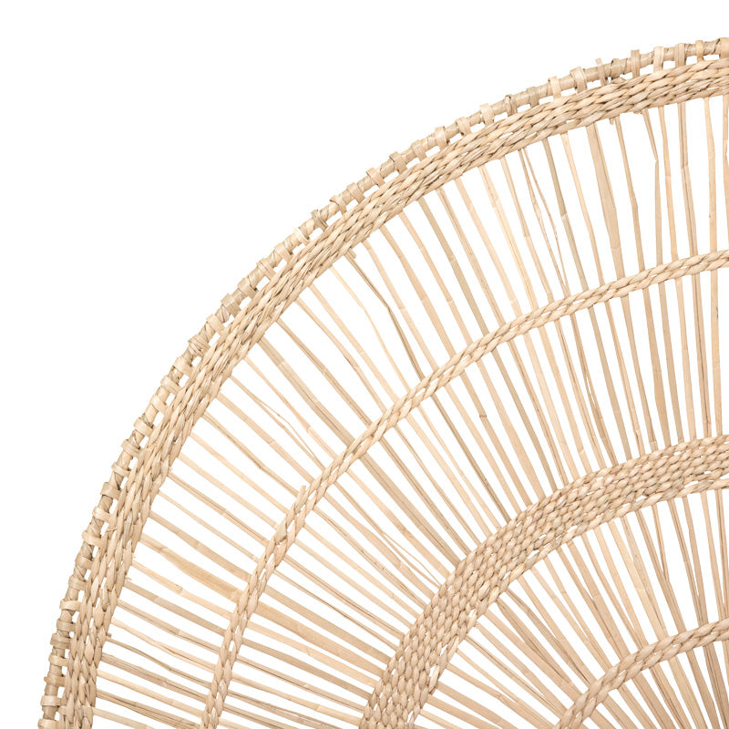 Διακοσμητικό τοίχου Padma pe rattan σε φυσική απόχρωση 60.7x1.5x35.5εκ