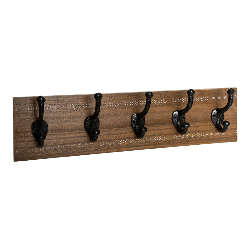 Κρεμάστρα Terty mdf σε καρυδί απόχρωση 50x8.5x13εκ