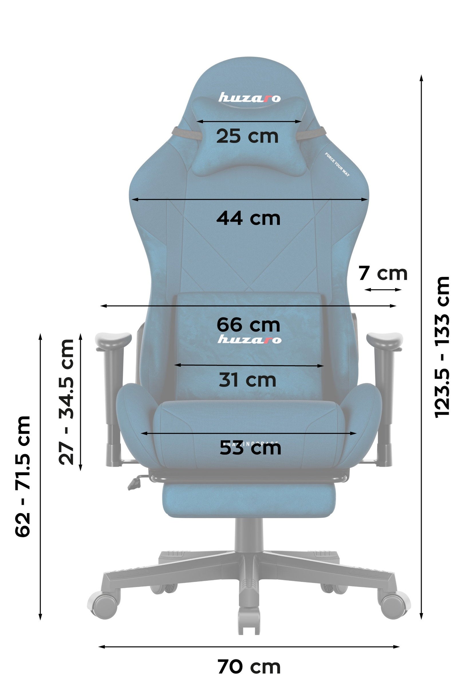 Καρέκλα Gaming Force 5.7 - Μπλέ