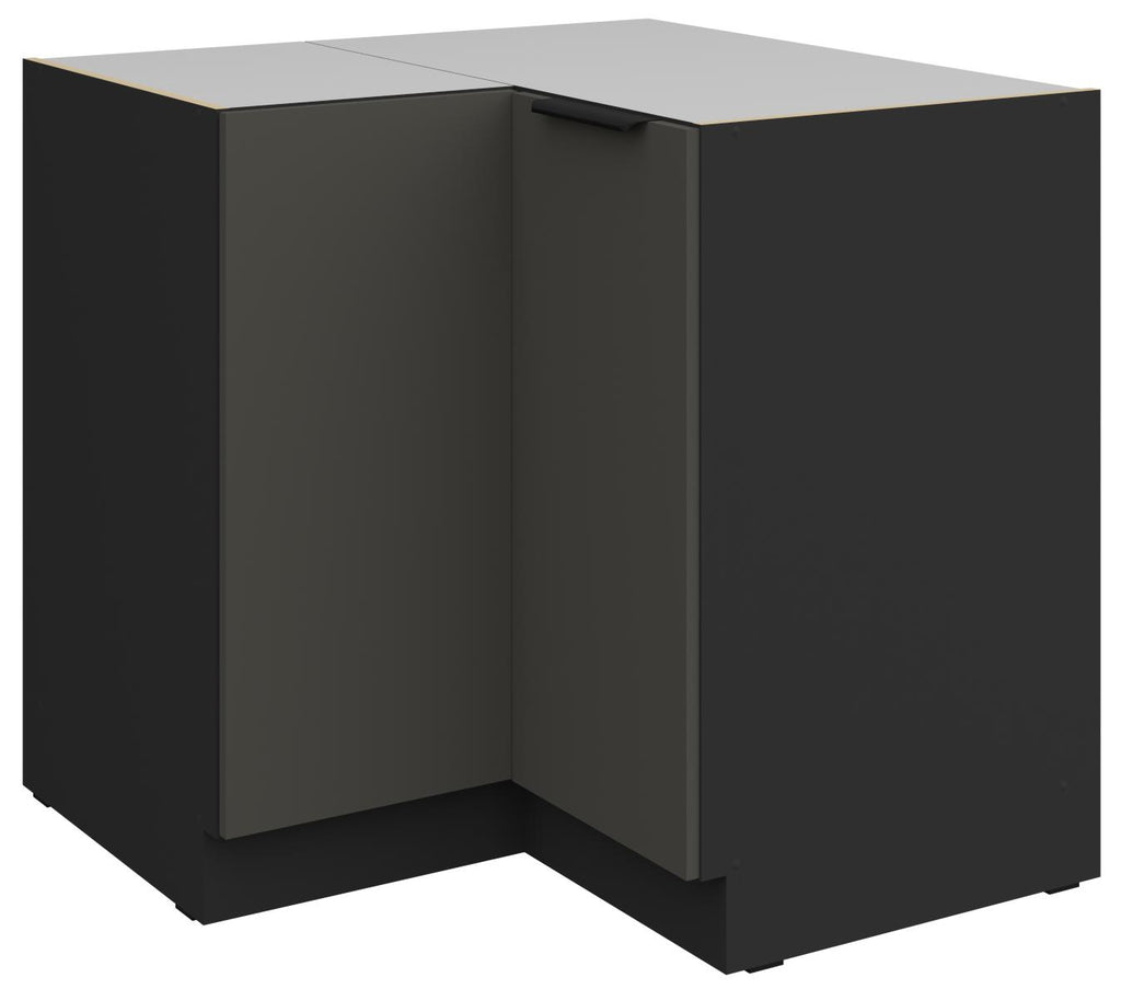 Επιδαπέδιο ντουλάπι γωνιακό Arianna 90x90 DN 2F BB-Γκρι
