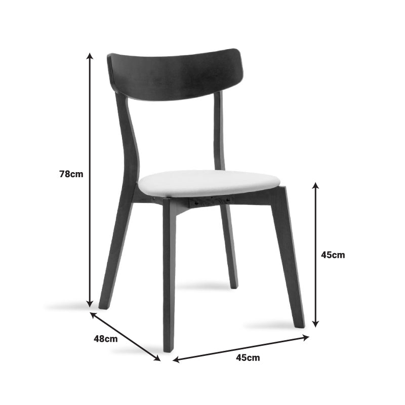 Tραπεζαρία Benson - Toto σετ 5τμχ καρυδί - ύφασμα μπεζ 80x80x75εκ