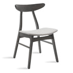 Tραπεζαρία Benson - Orlean σετ 5τμχ rustic grey-ύφασμα γκρι 120x75x75εκ