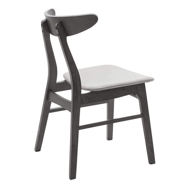 Tραπεζαρία Benson - Orlean σετ 5τμχ rustic grey-ύφασμα γκρι 120x75x75εκ