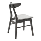 Tραπεζαρία Benson - Orlean σετ 5τμχ rustic grey-ύφασμα γκρι 120x75x75εκ