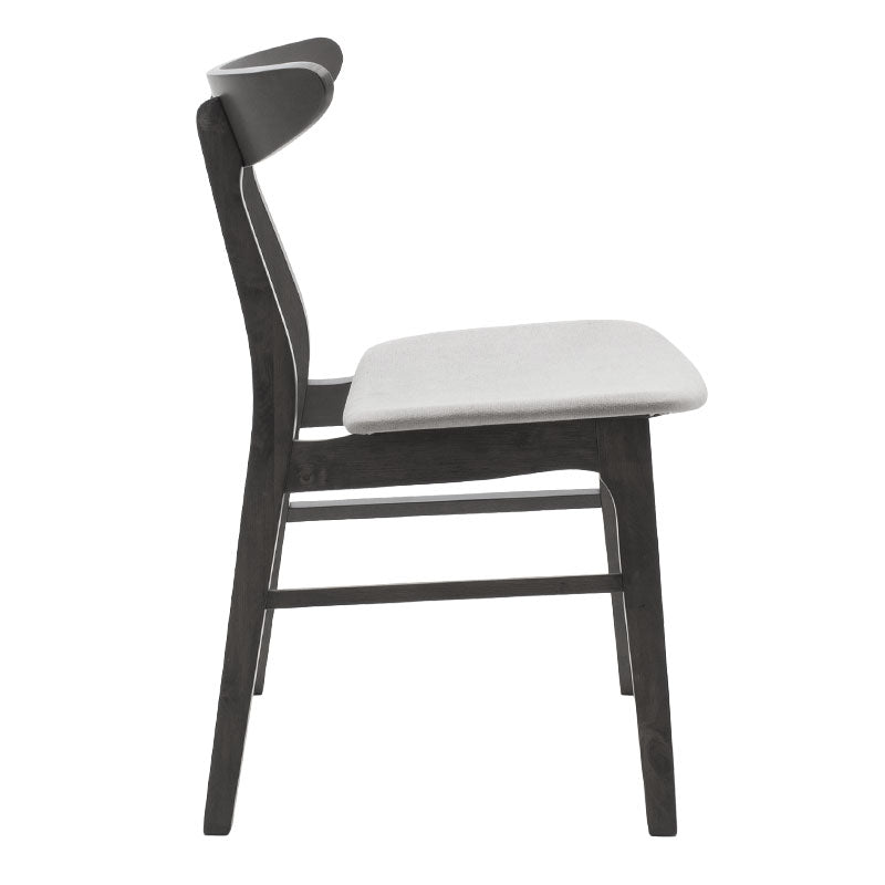 Tραπεζαρία Benson - Orlean σετ 5τμχ rustic grey-ύφασμα γκρι 120x75x75εκ
