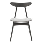 Tραπεζαρία Benson - Orlean σετ 5τμχ rustic grey-ύφασμα γκρι 120x75x75εκ