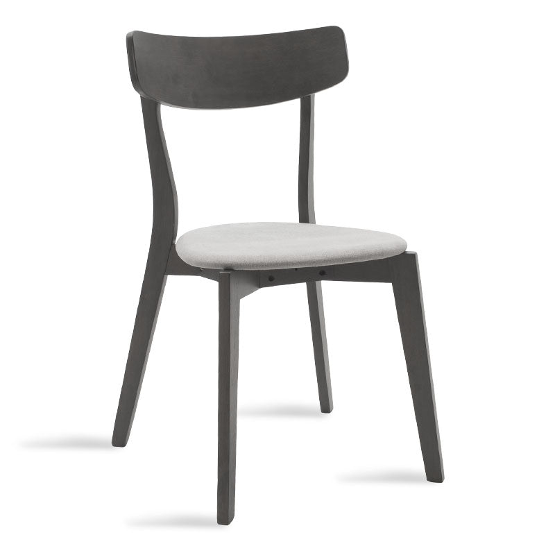 Tραπεζαρία Benson - Toto σετ 5τμχ rustic grey - ύφασμα γκρι 120x75x75εκ
