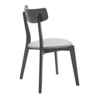 Tραπεζαρία Benson - Toto σετ 5τμχ rustic grey - ύφασμα γκρι 120x75x75εκ