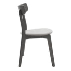 Tραπεζαρία Benson - Toto σετ 5τμχ rustic grey - ύφασμα γκρι 120x75x75εκ