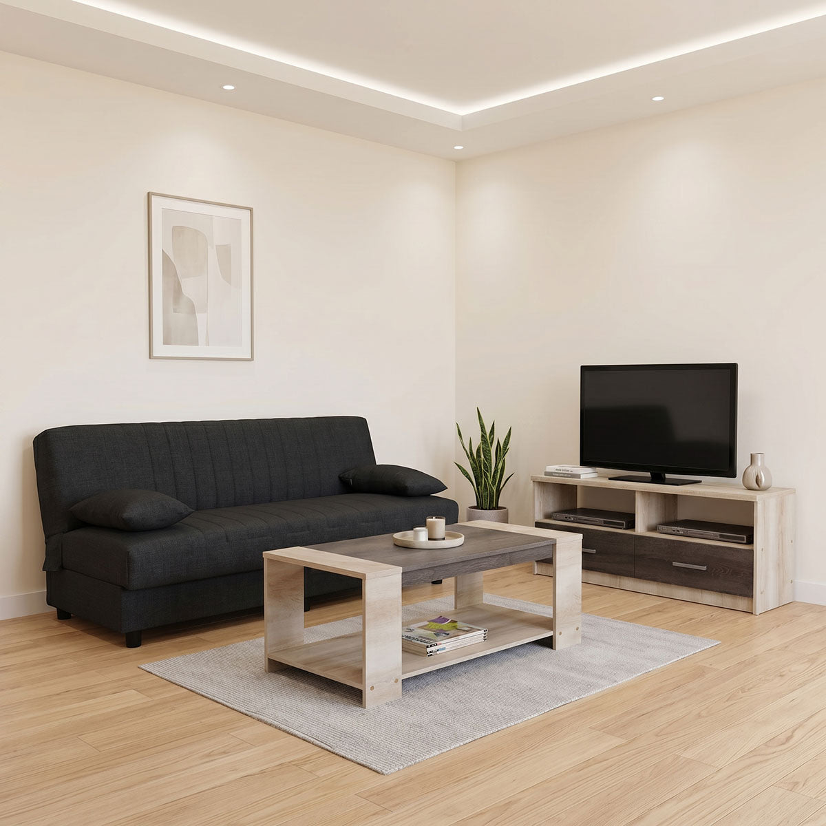 Φοιτητικό πακέτο επίπλων σαλονιού New Living σετ 3 τμχ