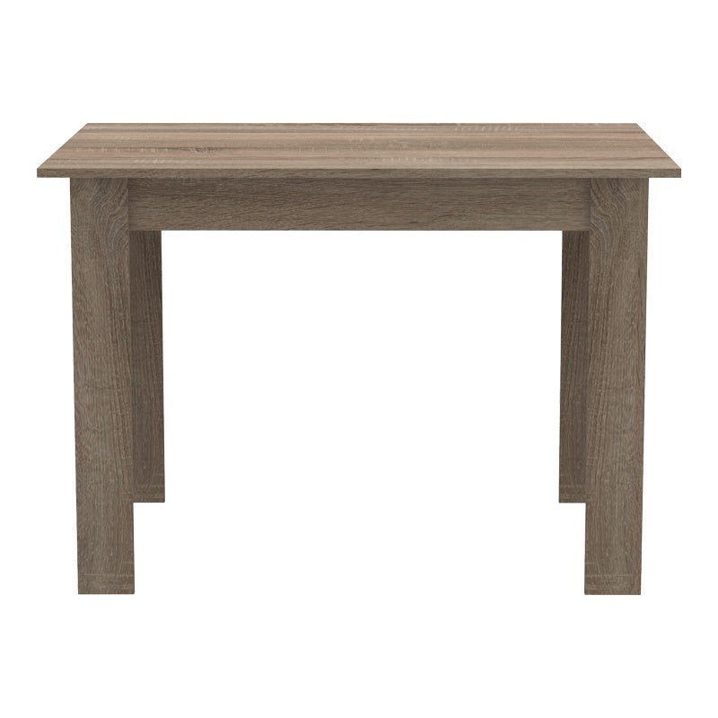 Τραπεζαρία Manka-Parker σετ 5τεμ mdf σε μαύρη-sonoma truffle απόχρωση 110x80x77εκ