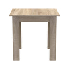 Τραπεζαρία Manka-Parker σετ 3τεμ mdf σε μαύρη-sonoma απόχρωση 80x80x77εκ