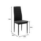 Τραπεζαρία Manka-Parker σετ 3τεμ mdf σε μαύρη-sonoma απόχρωση 80x80x77εκ