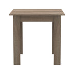 Τραπεζαρία Manka-Parker σετ 3τεμ mdf σε μαύρη-sonoma truffle απόχρωση 80x80x77εκ