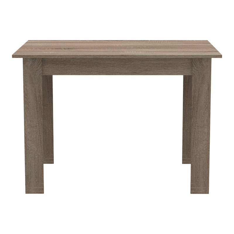 Τραπεζαρία Manka-Ezra σετ 5τεμ σε sonoma truffle-μαύρη απόχρωση 110x80x77εκ