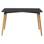 Τραπεζαρία Natali-Noor σετ 5τεμ MDF λευκό-μπεζ-μαύρο 120x80x76εκ