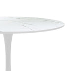 Τραπεζαρία Balou-Parker σετ 5τεμ λευκό Φ120x73εκ