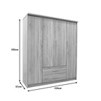 Σετ Κρεβατοκάμαρας Olympus Sonoma με Κρεβάτι 120x200εκ Σετ 4τεμ