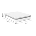 Κρεβάτι με στρώμα Nevil-Utopia ύφασμα ανθρακί 150x200εκ
