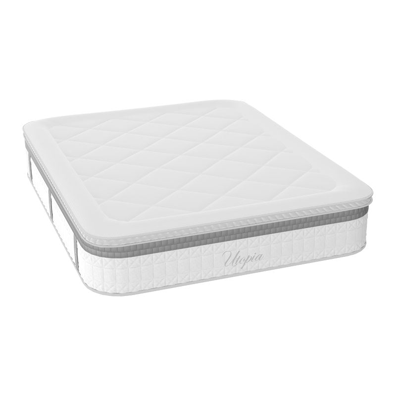 Κρεβάτι με στρώμα Athos Utopia λευκό 160x200εκ