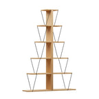 Βιβλιοθήκη mini Tars sonoma-μαύρο 100x22x150εκ