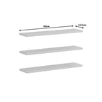 Ραφιέρα τοίχου Divar ανθρακί 60x14.5x1.8εκ