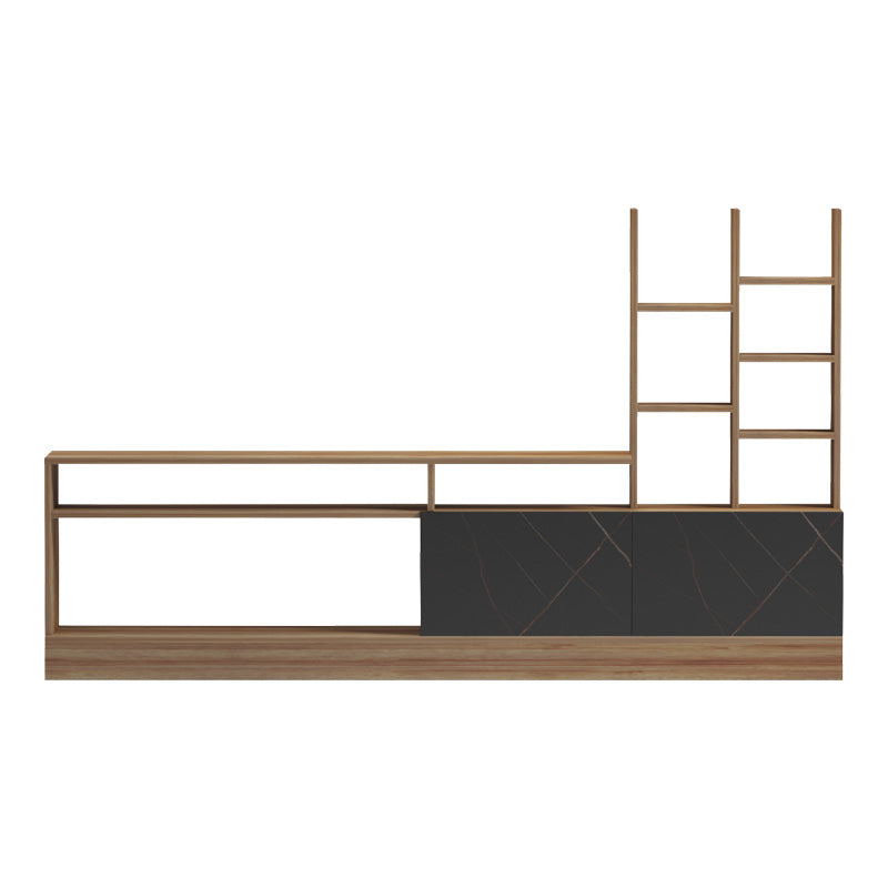Σύνθετο σαλονιού Seruno oak - μαύρο μαρμάρου 170x25x100εκ