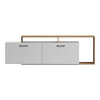Έπιπλο τηλεόρασης Tobler σε oak- λευκή απόχρωση 170x40x53εκ