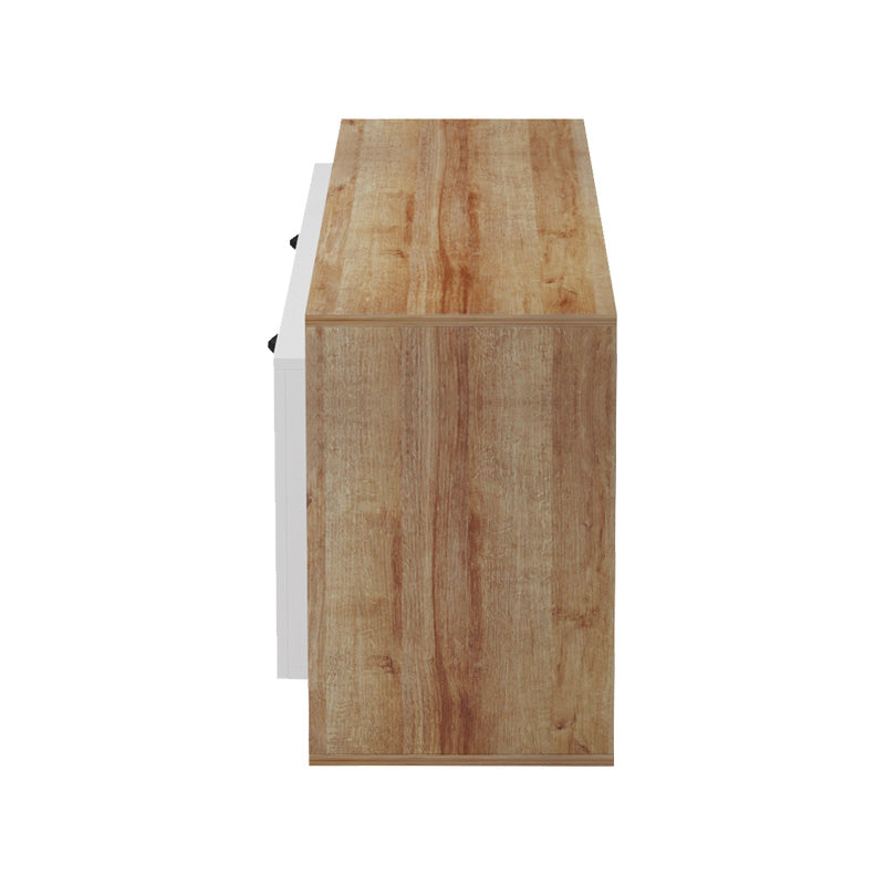 Έπιπλο τηλεόρασης Tobler σε oak- λευκή απόχρωση 170x40x53εκ