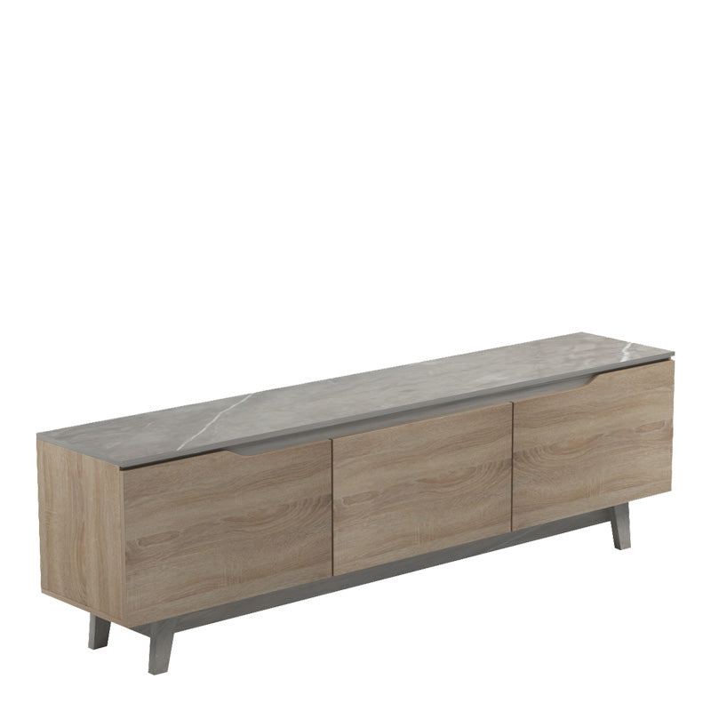 Έπιπλο τηλεόρασης Kasandra μπεζ μαρμάρου-sonoma 180x35x48.5εκ