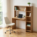 Γραφείο με βιβλιοθήκη Janson oak 113.2x40x141.8εκ