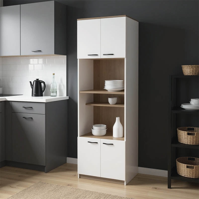 Ντουλάπα κουζίνας Rowan σε λευκή-sonoma απόχρωση 60x42x182εκ