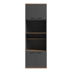 Ντουλάπα κουζίνας Rowan σε ανθρακί-oak απόχρωση 60x42x182εκ