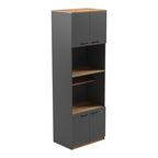 Ντουλάπα κουζίνας Rowan σε ανθρακί-oak απόχρωση 60x42x182εκ