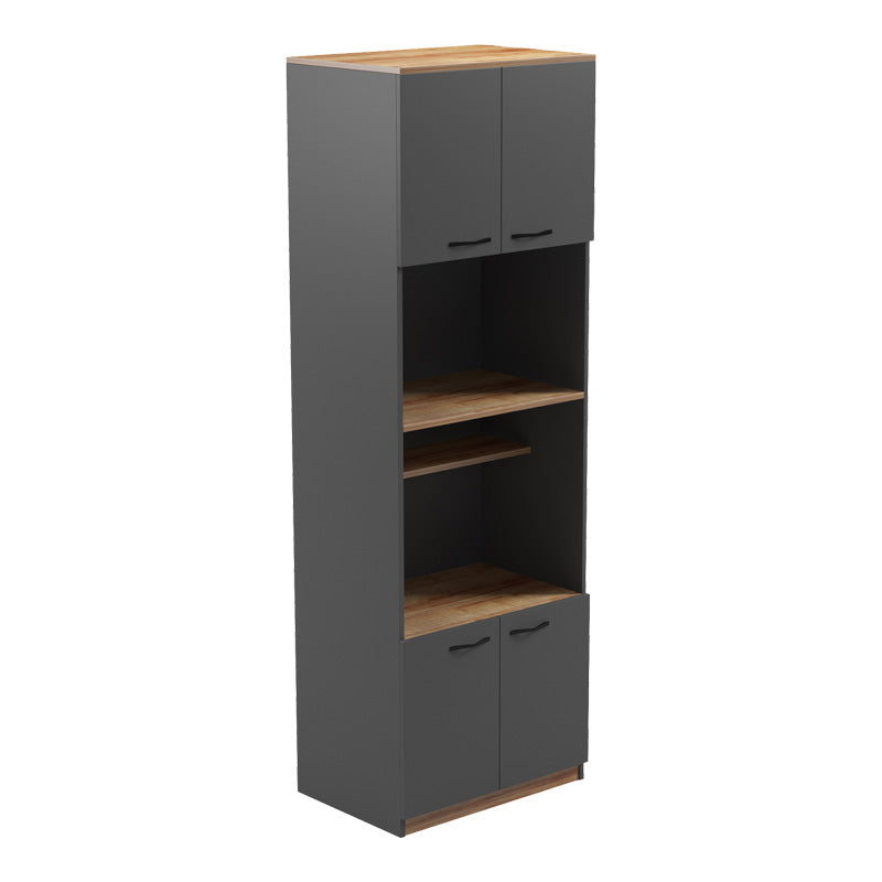 Ντουλάπα κουζίνας Rowan σε ανθρακί-oak απόχρωση 60x42x182εκ