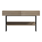 Κονσόλα Vien σε sonoma-μαύρη απόχρωση 139x43x75.5εκ