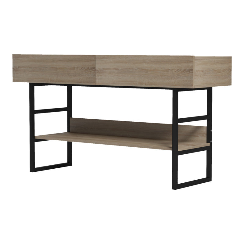 Κονσόλα Vien σε sonoma-μαύρη απόχρωση 139x43x75.5εκ