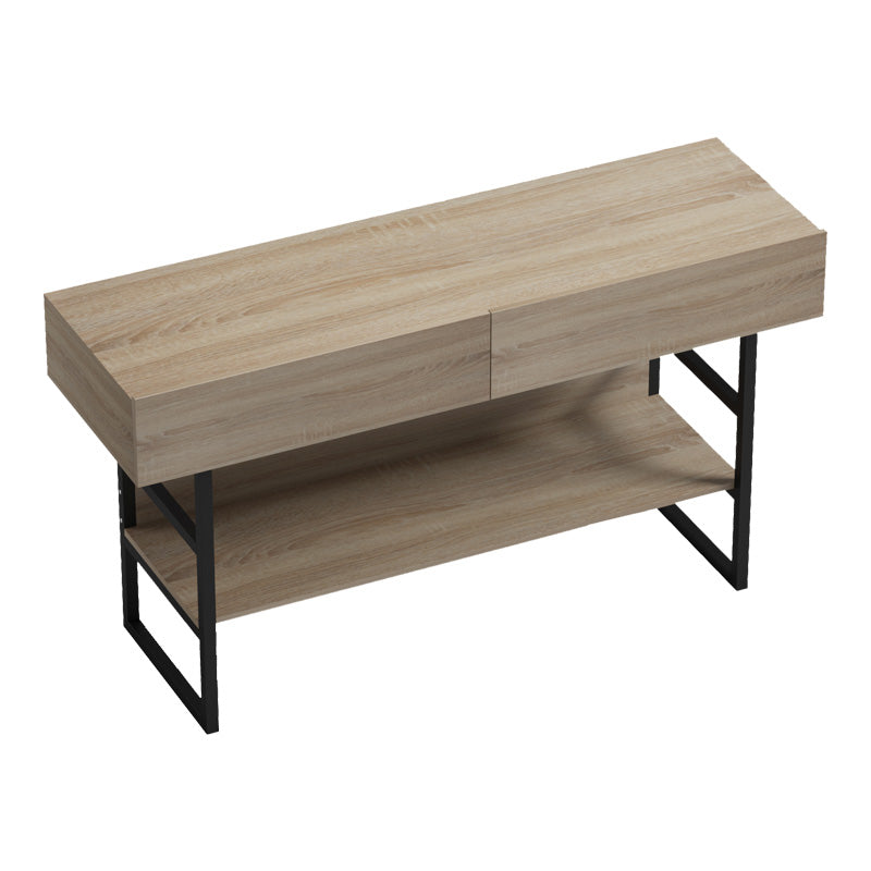 Κονσόλα Vien σε sonoma-μαύρη απόχρωση 139x43x75.5εκ