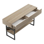 Κονσόλα Vien σε sonoma-μαύρη απόχρωση 139x43x75.5εκ