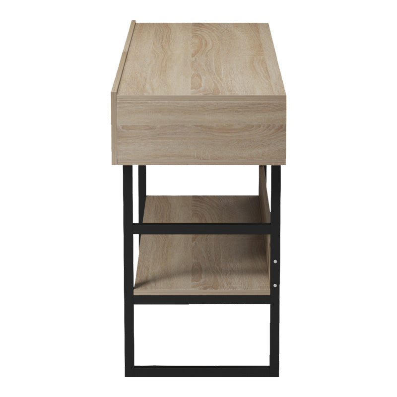 Κονσόλα Vien σε sonoma-μαύρη απόχρωση 139x43x75.5εκ