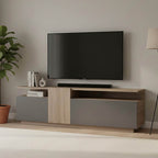 Έπιπλο τηλεόρασης Vendora σε sonoma-ανθρακί απόχρωση 150x29.5x46.3εκ