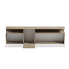 Έπιπλο τηλεόρασης Vendora σε sonoma-λευκή απόχρωση 150x29.5x46.3εκ