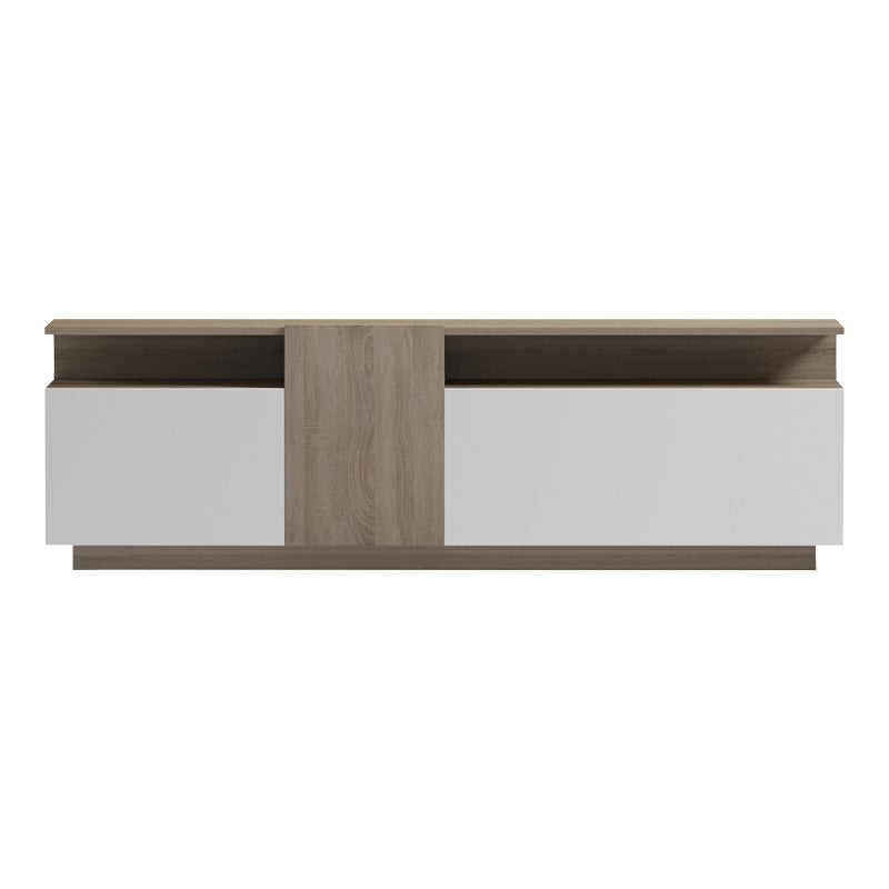Έπιπλο τηλεόρασης Vendora σε sonoma-λευκή απόχρωση 150x29.5x46.3εκ