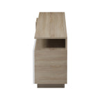 Έπιπλο τηλεόρασης Vendora σε sonoma-λευκή απόχρωση 150x29.5x46.3εκ