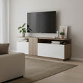 Έπιπλο τηλεόρασης Vendora σε sonoma-λευκή απόχρωση 150x29.5x46.3εκ
