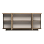 Μπουφές Zafore sonoma - γκρι μπεζ όψη μαρμάρου 180x45x80εκ