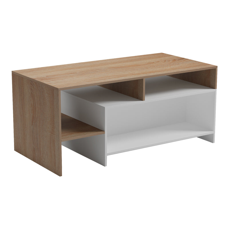Τραπέζι σαλονιού Consa sonoma - λευκό 120x60x53.6εκ