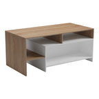 Τραπέζι σαλονιού Consa sonoma - λευκό 120x60x53.6εκ