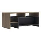Τραπέζι σαλονιού Consa sonoma - ανθρακί 120x60x53.6εκ