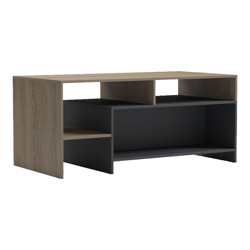 Τραπέζι σαλονιού Consa sonoma - ανθρακί 120x60x53.6εκ